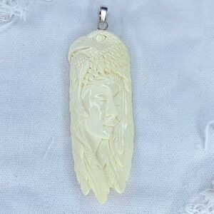 Native American Style Pendant 925 Silver!